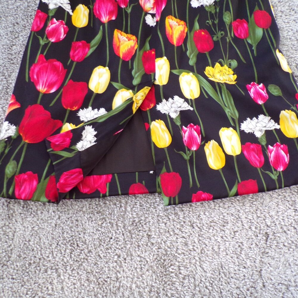 NWOT Dolce and Gabanna Red floral tulip print pencil dress 40/S Summer - Picture 14 of 14